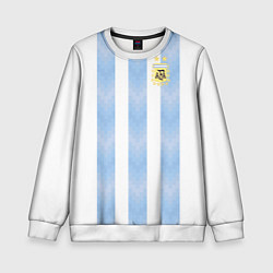 Свитшот детский Сборная Аргентины, цвет: 3D-белый