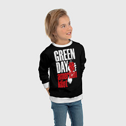 Свитшот детский Green Day: American Idiot, цвет: 3D-белый — фото 2