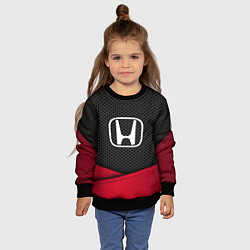Свитшот детский Honda: Grey Carbon, цвет: 3D-черный — фото 2