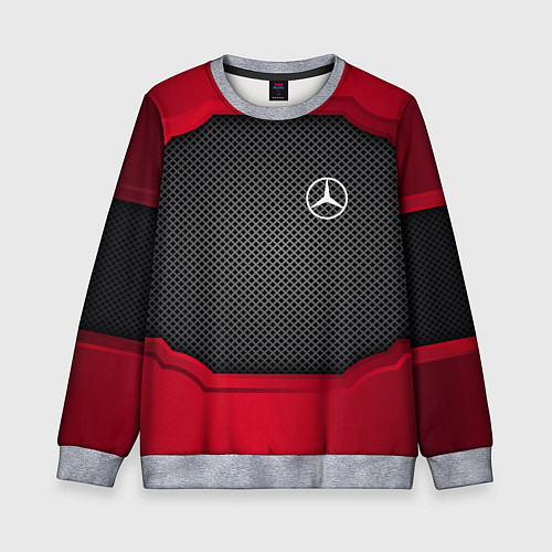 Детский свитшот Mercedes Benz: Metal Sport / 3D-Меланж – фото 1
