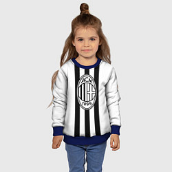 Свитшот детский AC Milan: Black & White, цвет: 3D-синий — фото 2