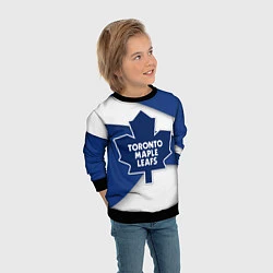 Свитшот детский Toronto Maple Leafs, цвет: 3D-черный — фото 2
