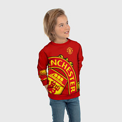 Свитшот детский FC Man United: Red Exclusive, цвет: 3D-красный — фото 2