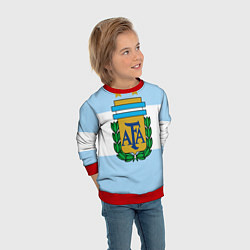 Свитшот детский Сборная Аргентины, цвет: 3D-красный — фото 2