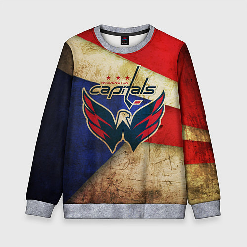 Детский свитшот HC Capitals: Old Style / 3D-Меланж – фото 1