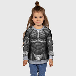 Свитшот детский Экзоскелет, цвет: 3D-меланж — фото 2