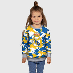 Свитшот детский Real Madrid: Camo, цвет: 3D-меланж — фото 2