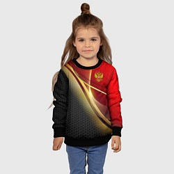Свитшот детский RUSSIA SPORT: Gold Collection, цвет: 3D-черный — фото 2