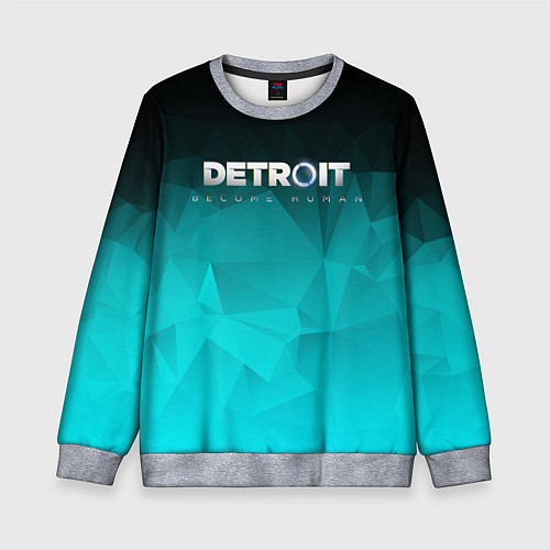 Детский свитшот Detroit: Become Human / 3D-Меланж – фото 1