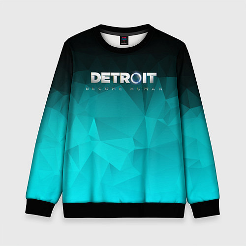 Детский свитшот Detroit: Become Human / 3D-Черный – фото 1