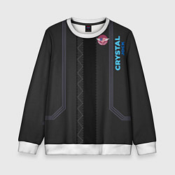 Свитшот детский Cyberpunk 2077: Crystal Jock, цвет: 3D-белый