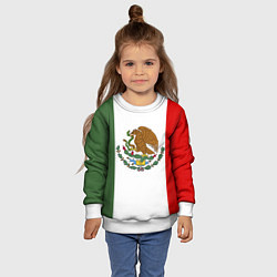 Свитшот детский Мексиканский герб, цвет: 3D-белый — фото 2