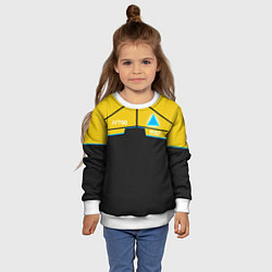 Свитшот детский Detroit: AP700 Yellow & Black, цвет: 3D-белый — фото 2