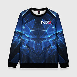 Детский свитшот Mass Effect: Blue Armor N7