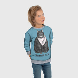 Свитшот детский Черешню неси!, цвет: 3D-меланж — фото 2