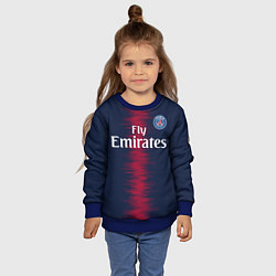 Свитшот детский FC PSG Mbappe 18-19, цвет: 3D-синий — фото 2