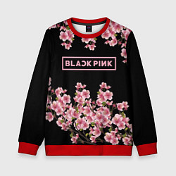 Свитшот детский Black Pink: Delicate Sakura, цвет: 3D-красный