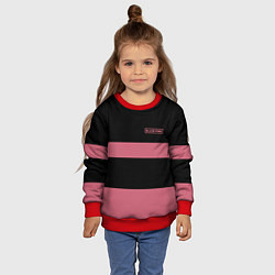 Свитшот детский Black Pink: Rose 97, цвет: 3D-красный — фото 2