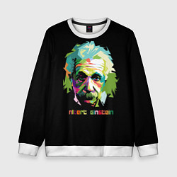 Свитшот детский Albert Einstein, цвет: 3D-белый