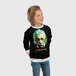 Свитшот детский Albert Einstein, цвет: 3D-белый — фото 2