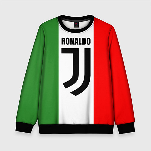 Детский свитшот Ronaldo Juve Italy / 3D-Черный – фото 1