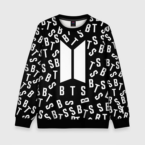 Детский свитшот BTS: Black Style / 3D-Черный – фото 1