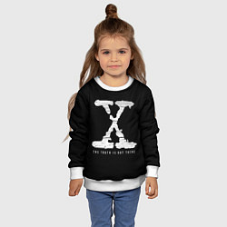 Свитшот детский The Truth Is Out There, цвет: 3D-белый — фото 2