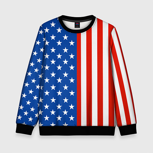 Детский свитшот American Patriot / 3D-Черный – фото 1