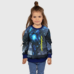 Свитшот детский Cyberpunk 2077, цвет: 3D-синий — фото 2