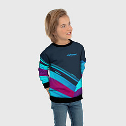 Свитшот детский Cyberpunk 2077, цвет: 3D-черный — фото 2