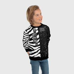 Свитшот детский PUBG: Zebras Lifestyle, цвет: 3D-черный — фото 2