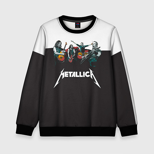 Детский свитшот Metallica / 3D-Черный – фото 1
