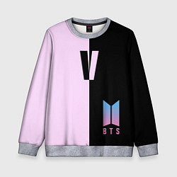 Свитшот детский BTS V, цвет: 3D-меланж