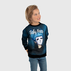 Свитшот детский Sally Face, цвет: 3D-черный — фото 2