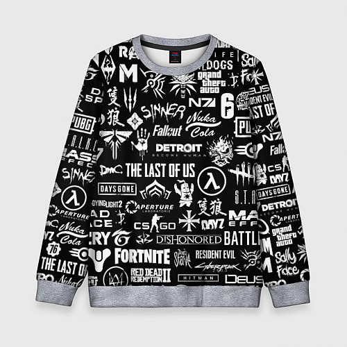 Детский свитшот Истинный геймер / 3D-Меланж – фото 1