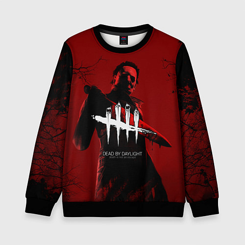 Детский свитшот Dead by Daylight / 3D-Черный – фото 1