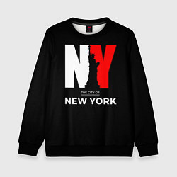 Свитшот детский New York City, цвет: 3D-черный