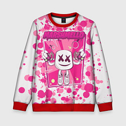 Свитшот детский Marshmello: Pink Fashion, цвет: 3D-красный