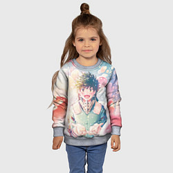 Свитшот детский Пузыри, цвет: 3D-меланж — фото 2