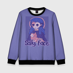 Свитшот детский Sally Face: Violet Halo, цвет: 3D-черный