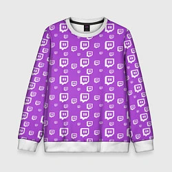Детский свитшот Twitch: Violet Pattern