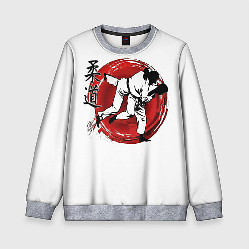 Детский свитшот Judo: Japan / 3D-Меланж – фото 1