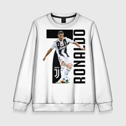 Свитшот детский Ronaldo the best, цвет: 3D-белый