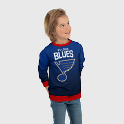 Свитшот детский St Louis Blues, цвет: 3D-красный — фото 2