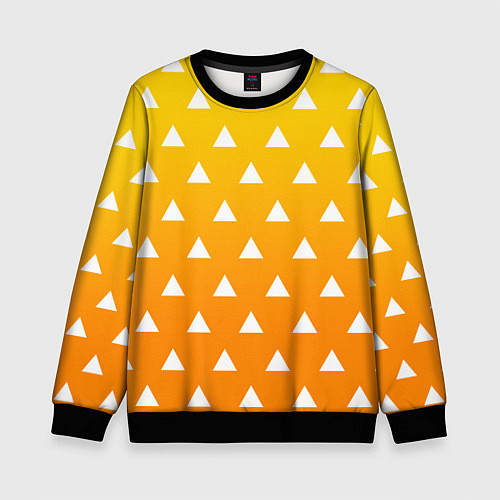 Детский свитшот ZENITSU ЗЕНИТСУ КИМОНО / 3D-Черный – фото 1