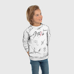 Свитшот детский STRAY KIDS АВТОГРАФЫ, цвет: 3D-белый — фото 2