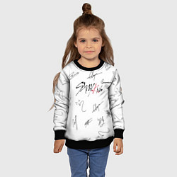Свитшот детский STRAY KIDS АВТОГРАФЫ, цвет: 3D-черный — фото 2