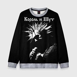 Свитшот детский Король и Шут Анархия спина, цвет: 3D-меланж