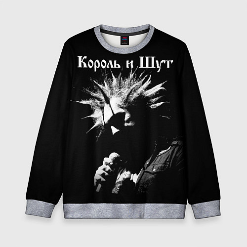 Детский свитшот Король и Шут Анархия спина / 3D-Меланж – фото 1