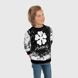 Свитшот детский ЧЁРНЫЙ КЛЕВЕР, цвет: 3D-черный — фото 2